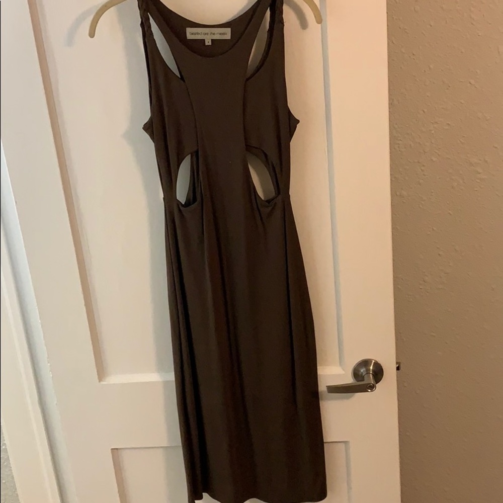Blessed are the meek cutout dress